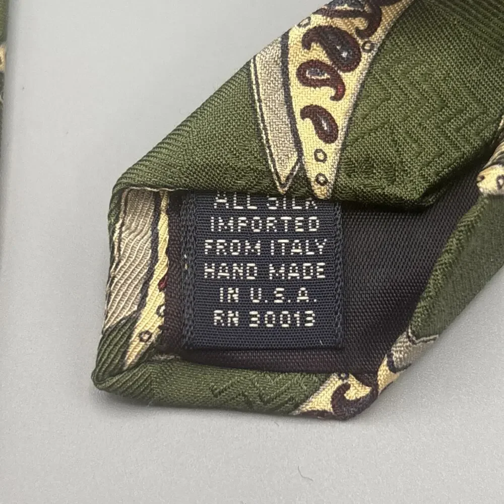 XMI For Nordstrom Men's 100% Silk Tie ~ Geometric ~ Hand Sewn in USA!